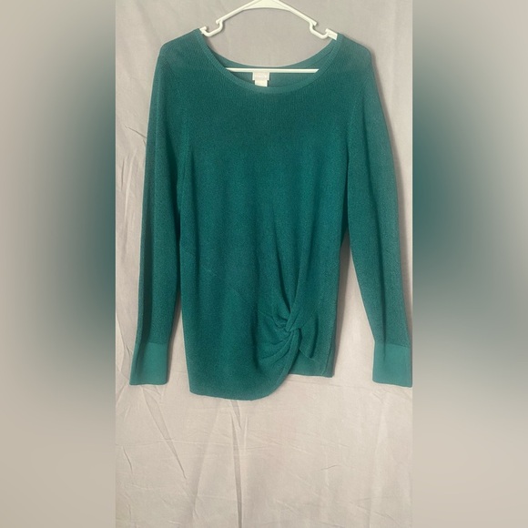 Chicos side twist sweater sz 2 - Picture 2 of 7